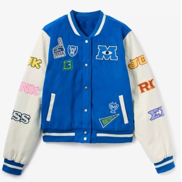 Disney Jackets & Blazers - Disney Parks Pixar Monsters University Varsity Jacket By Her Universe College M
